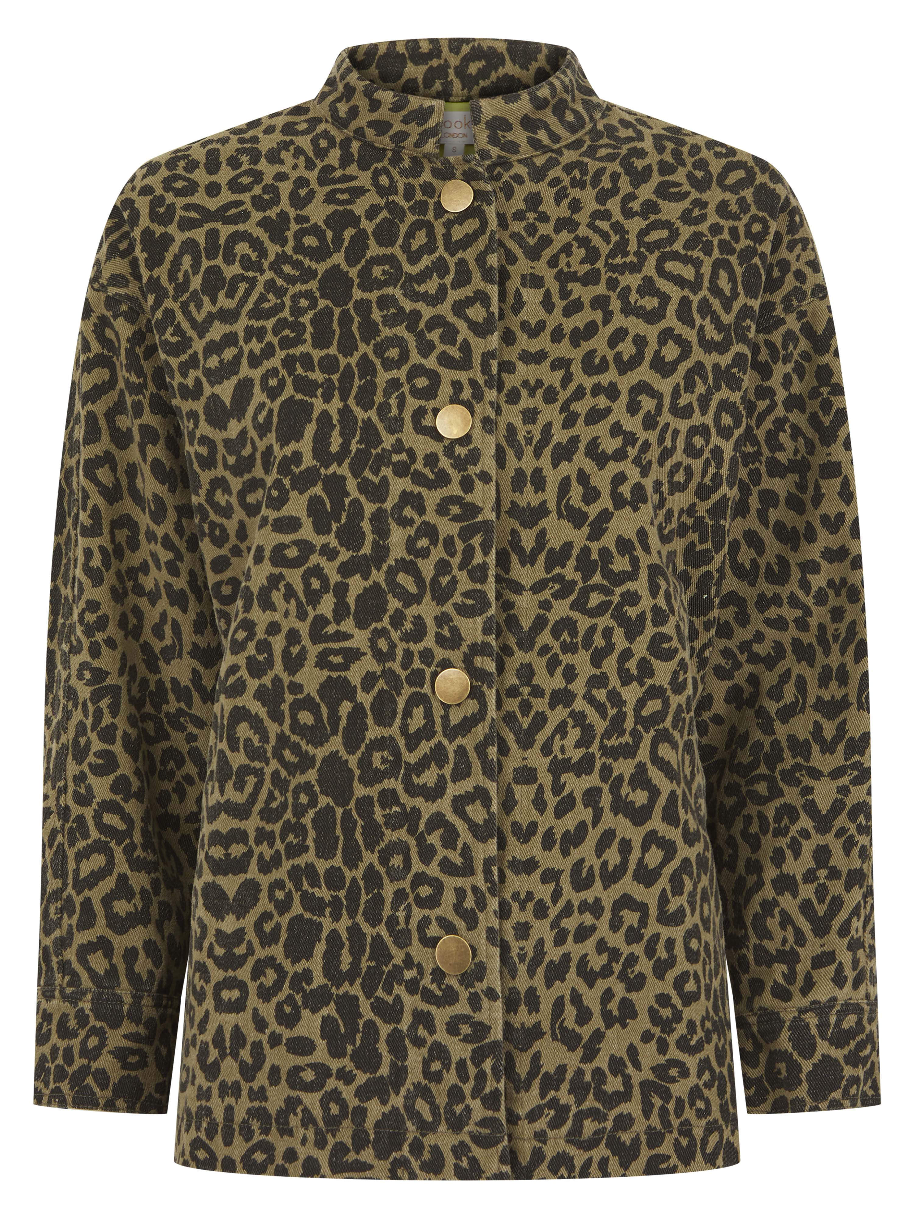 Elliot Jacket in Khaki Leopard print - Image 4