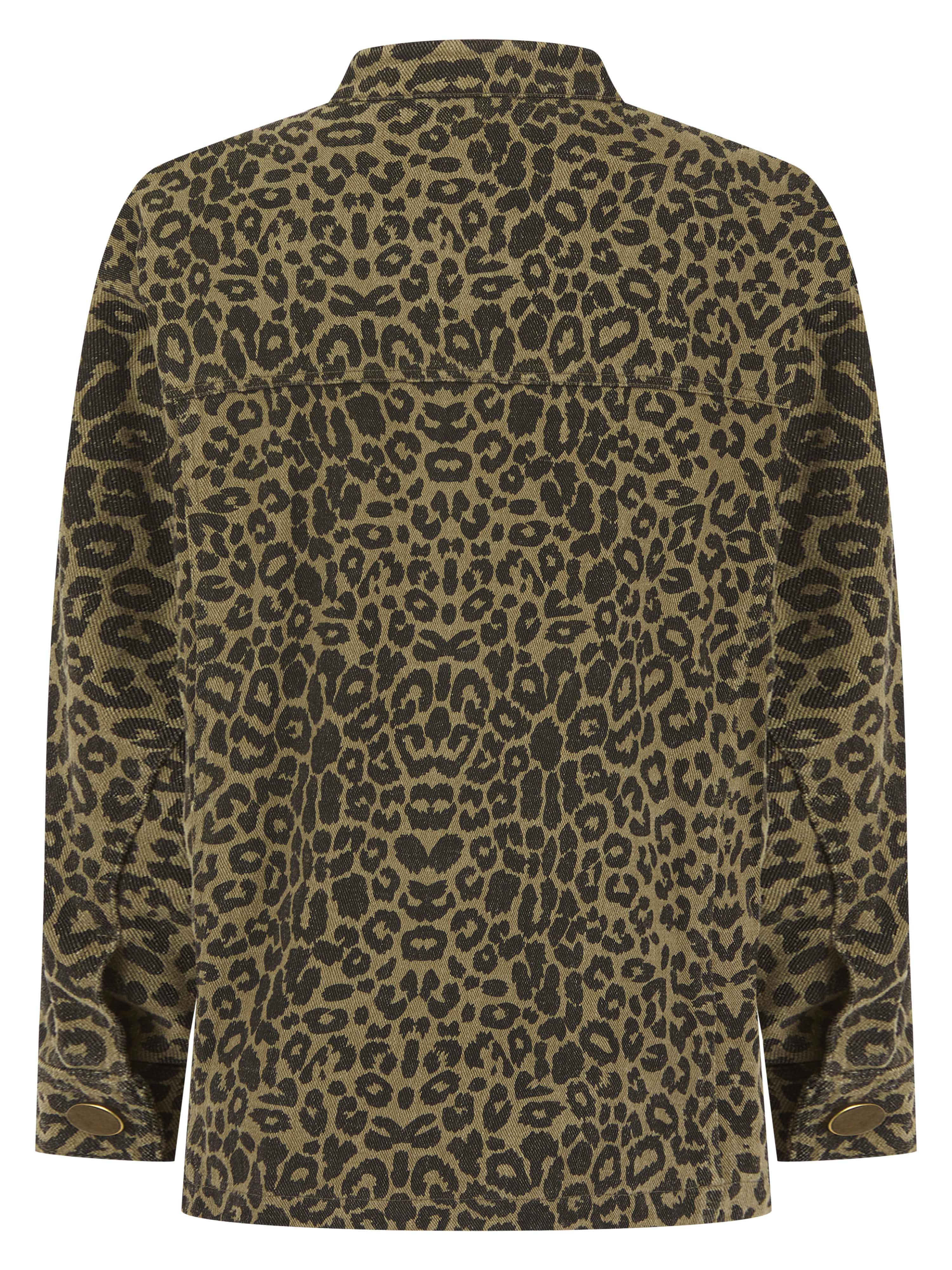 Elliot Jacket in Khaki Leopard print - Image 5