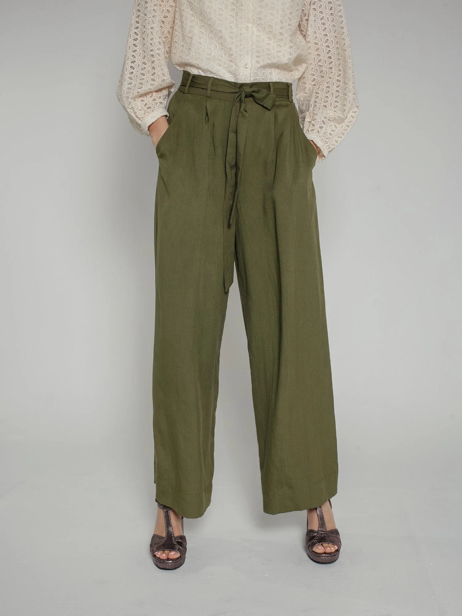 Fifi Trouser in Khaki - Image 2
