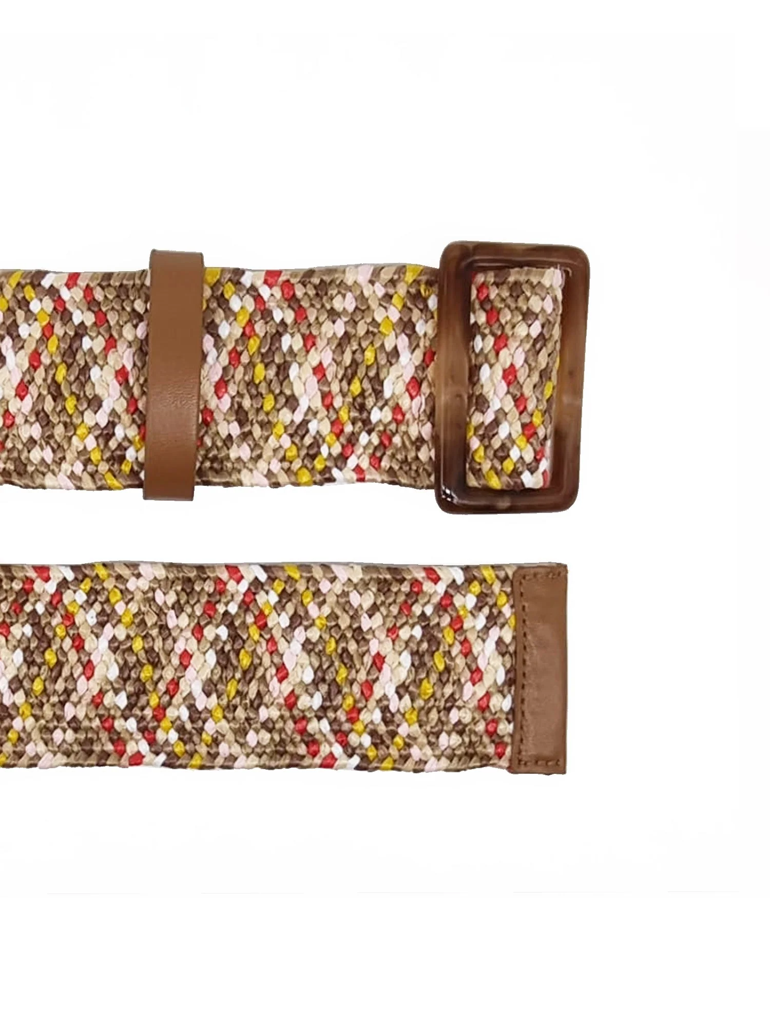 Kylie Woven Belt in Rainbow - Image 2