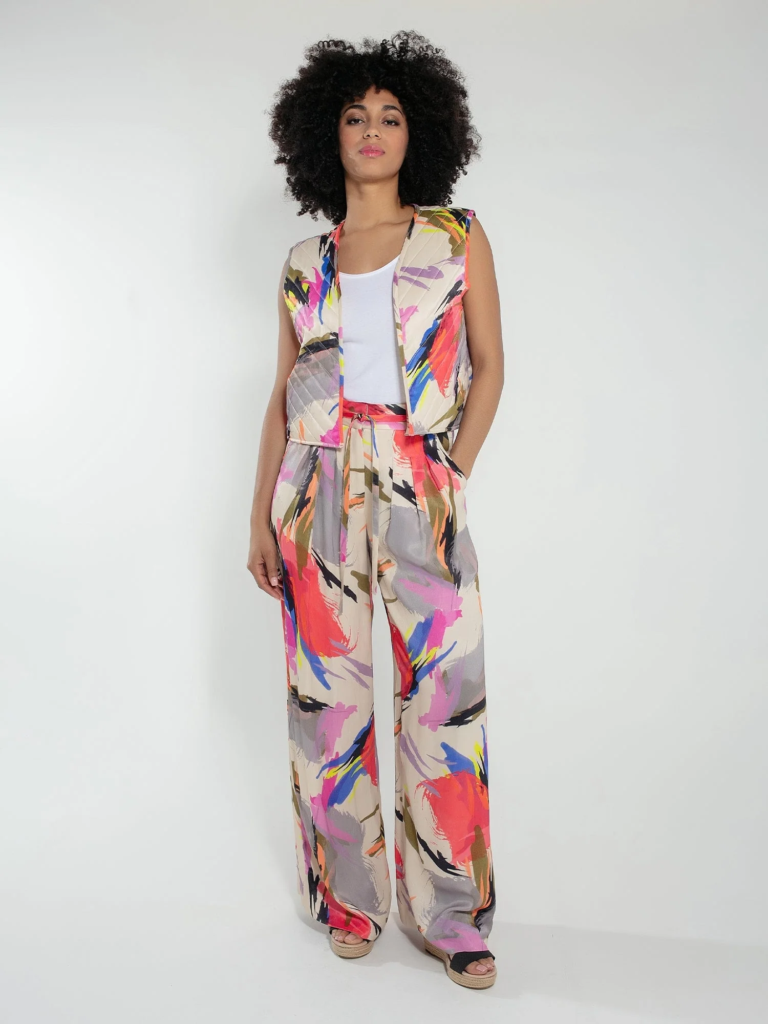 Meta Wide Leg Trouser - Image 4