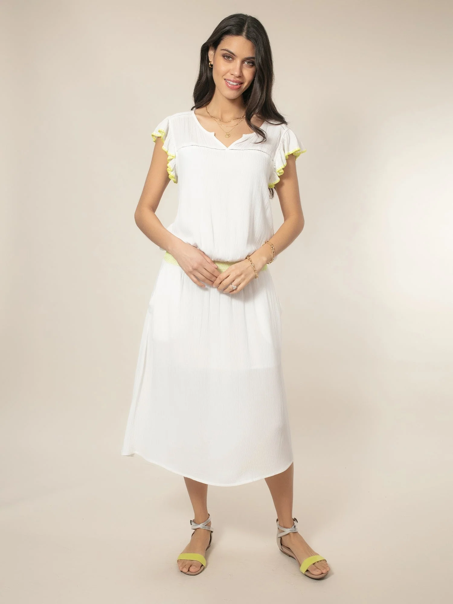 Rumba Dress - Ecru - Image 4