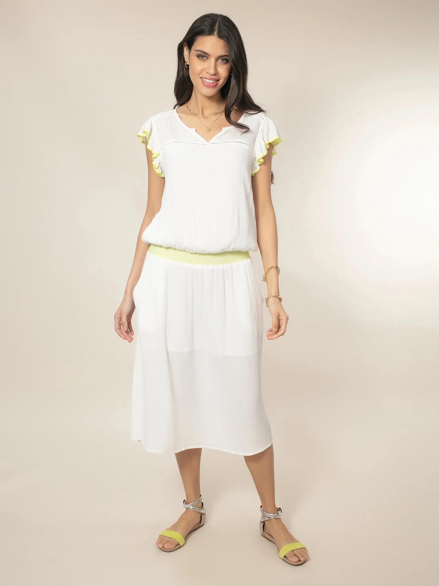 Rumba Dress - Ecru - Image 7