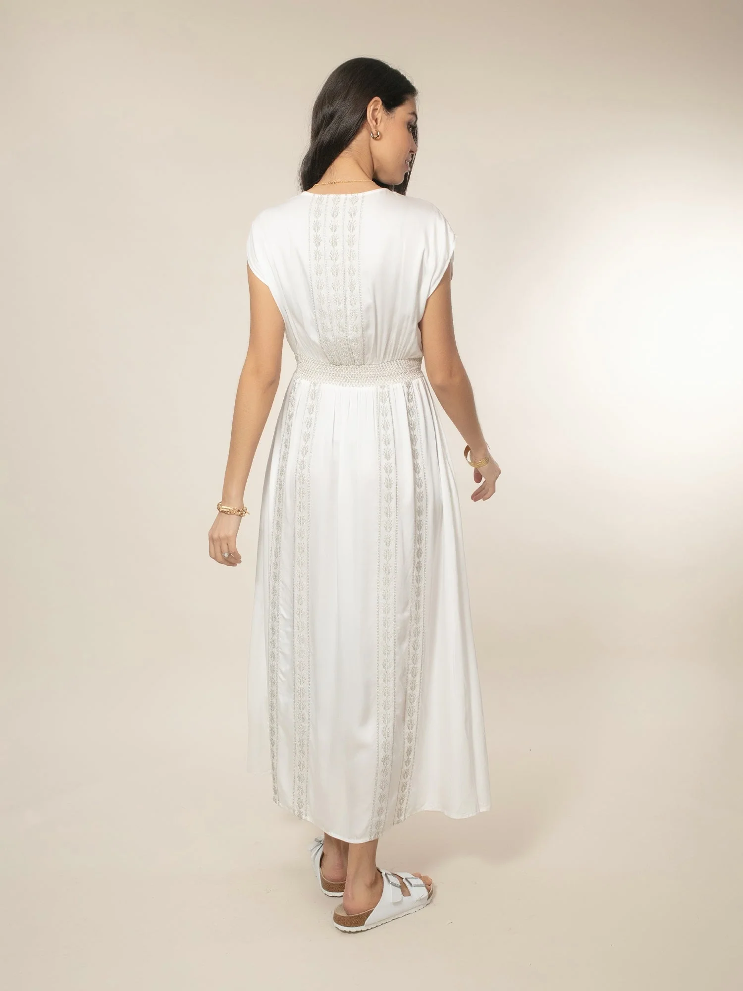 Samba Dress - Ecru - Image 5