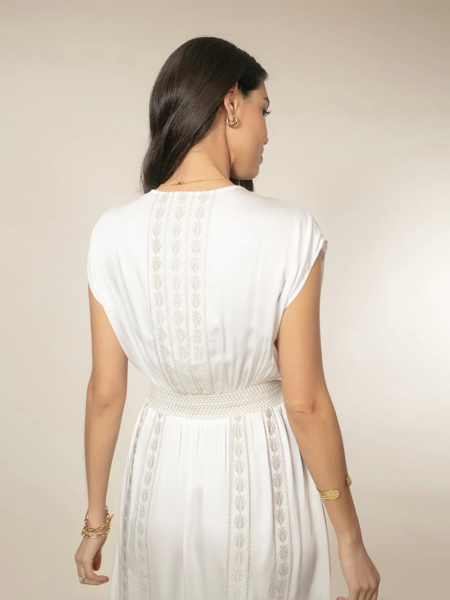 Samba Dress - Ecru - Image 8