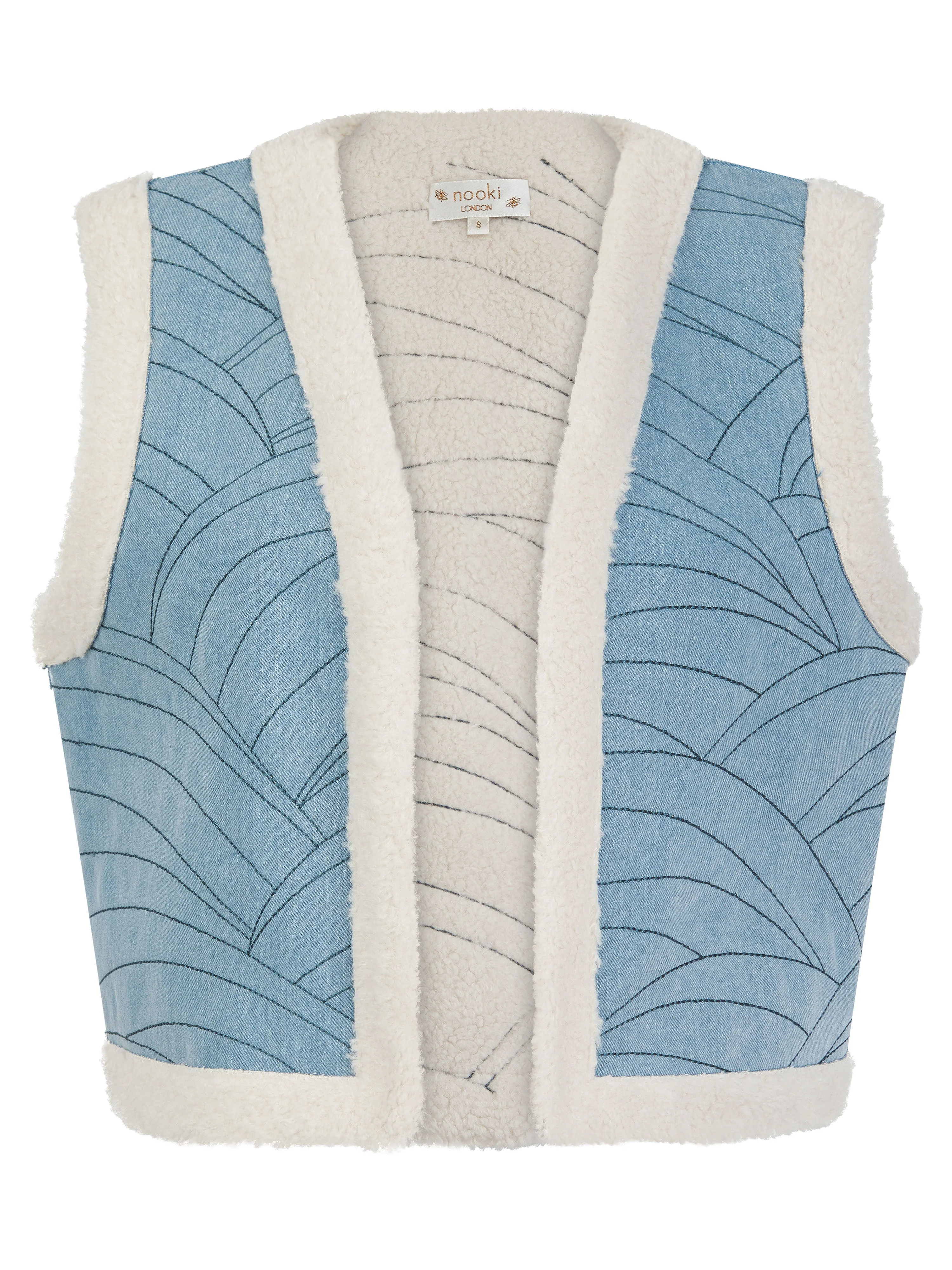 Sommer Denim Gilet-Blue - Image 2