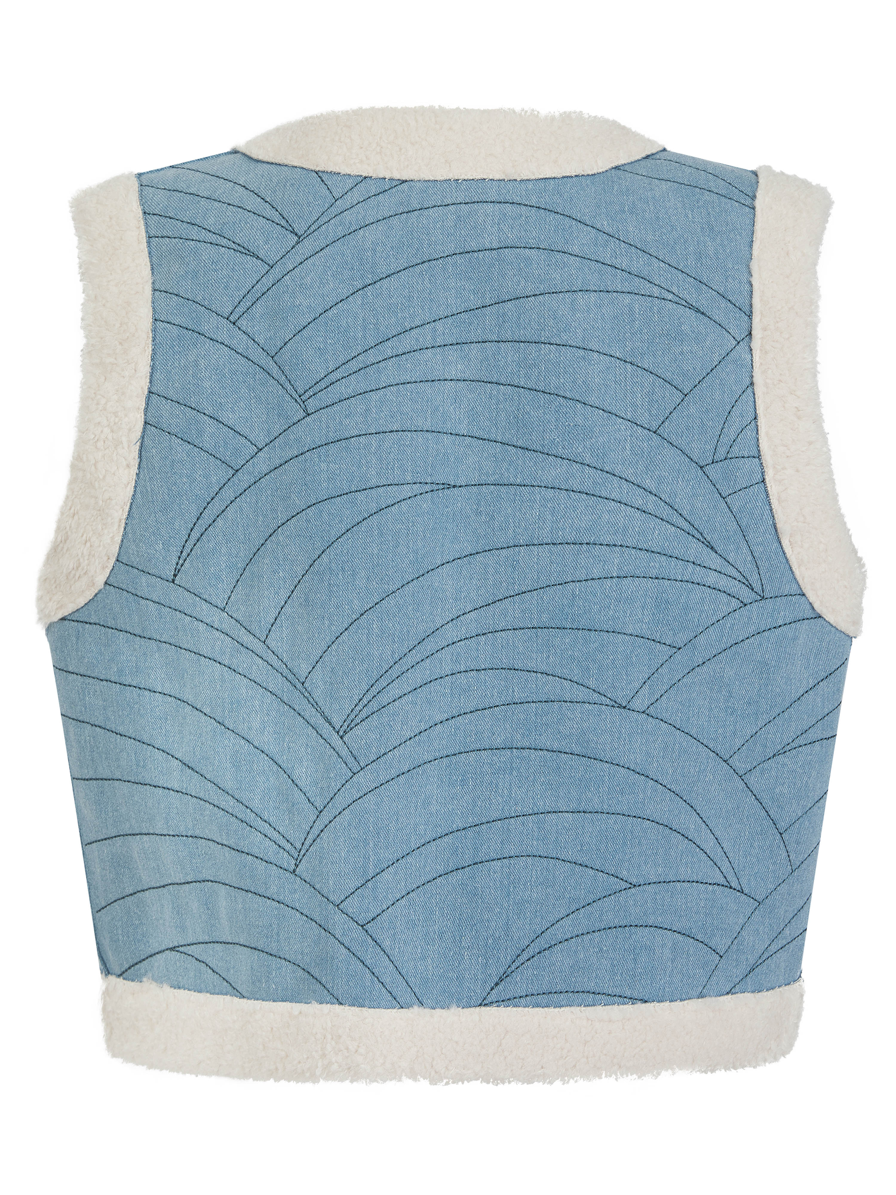 Sommer Denim Gilet-Blue - Image 3