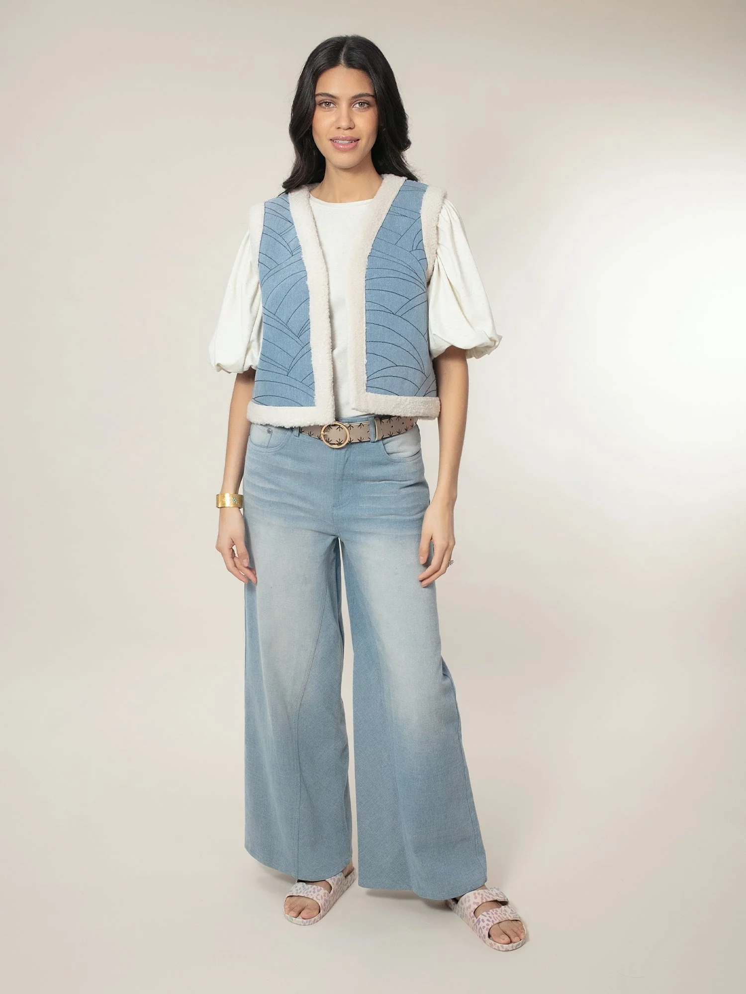 Sommer Denim Gilet-Blue - Image 8